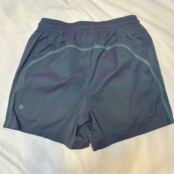 Lululemon Pace Breaker Linerless Short 7” Tidewater Teal/Power Purple - Picture 5 of 6